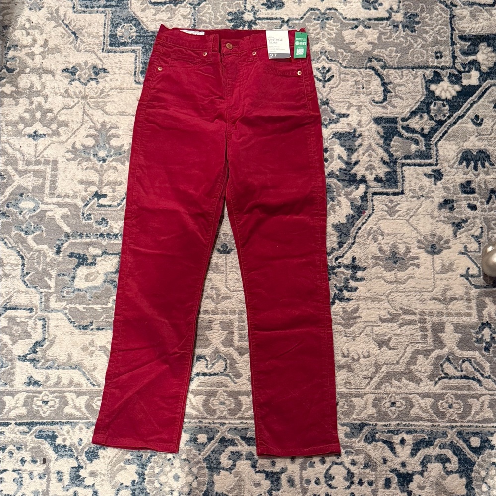 GAP women’s Straight Red Jeans